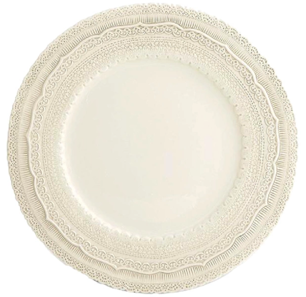 Teller Geschirr Set - Creme