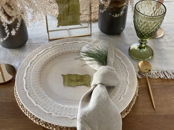 Teller Geschirr Set - Creme - Image 3