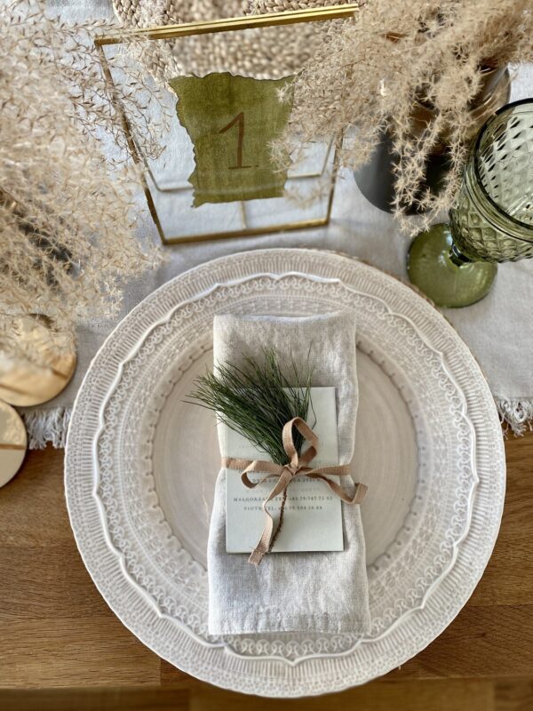 Teller Geschirr Set - Creme - Image 5